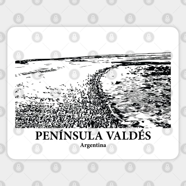 Península Valdés - Argentina Sticker by Lakeric
